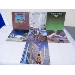 Nine LP's by Yes.