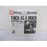 Jethro Tull - Thick As A Brick LP with Newspaper sleeve.