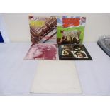 Four Beatles LP's to include The White Album (side opening No 243928 with Apple inners),
