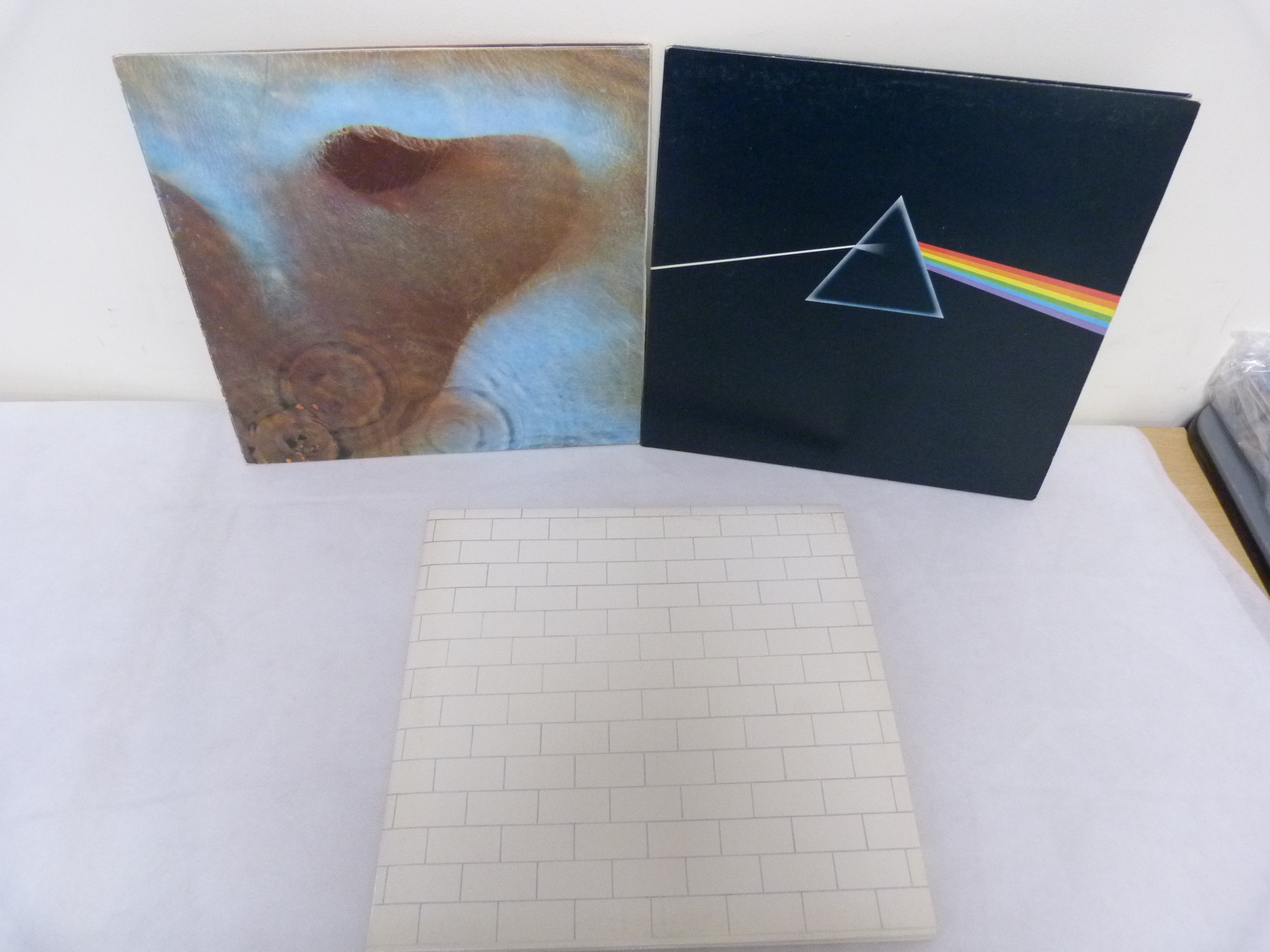 Three Pink Floyd LP's to include Meddle 1st Press (Matrix 1U/1U),