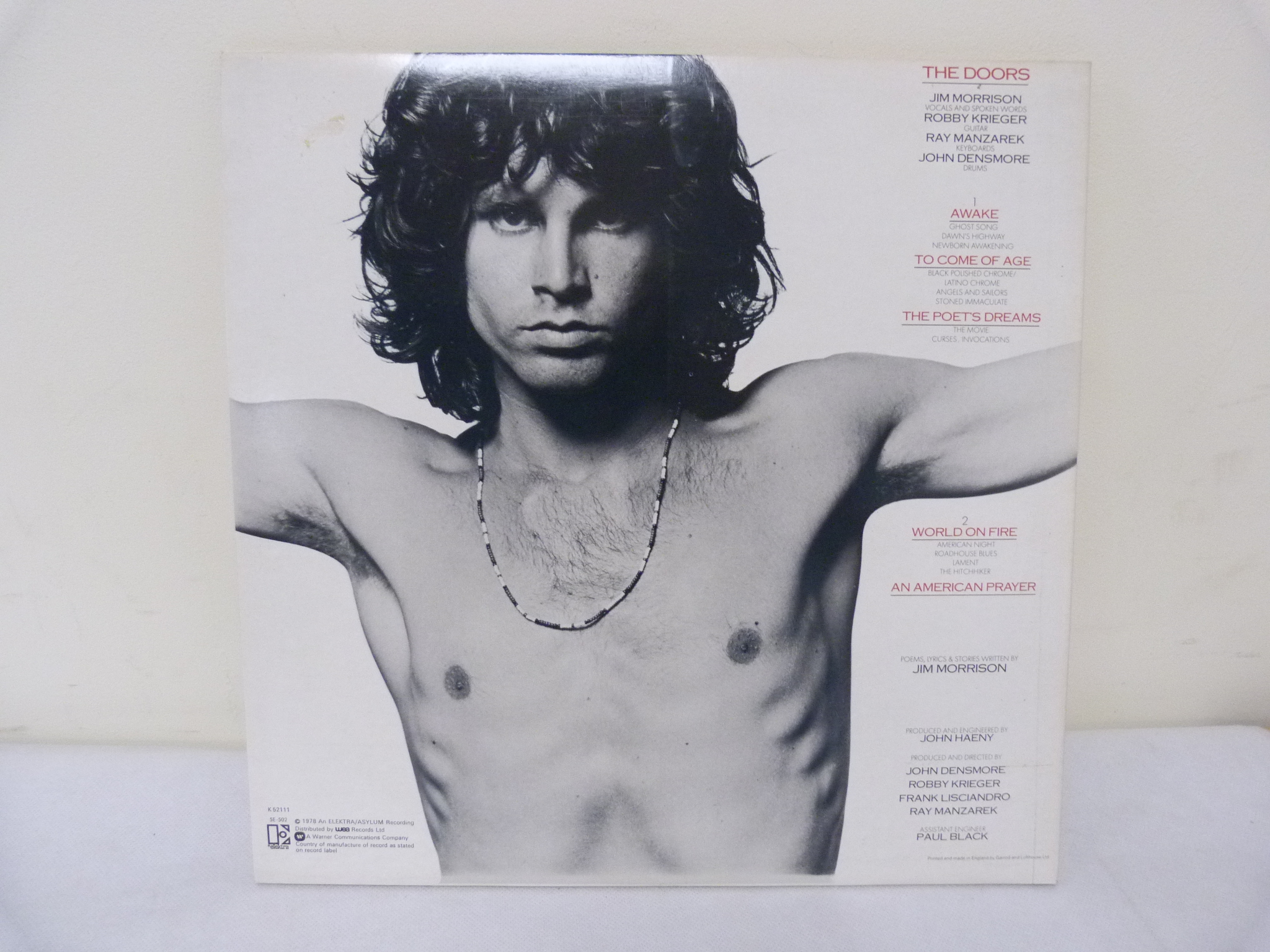 Three Doors LP's to include Other Voices, Weird Scenes and An American Prayer (with booklet). - Image 3 of 9