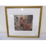 Limited Edition print 109/250 depicting a New Orleans Jazz Group, pencil signed Finn.