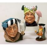 Two Royal Doulton character jugs, "The Falconer", D6533, 19cm high; "Ugly Duchess", D6599,