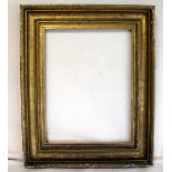 19th century gilt wood picture frame of rectangular form, to fit image 51cm x 39cm (20" x 15¼").