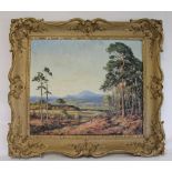 JOHN GEORGE MATHIESON (Scottish, Exhibited 1918-1940). The Trossachs. Oil on panel. 55.5cm x 66cm.