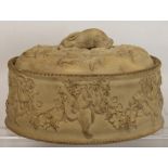 Early 19th century Wedgwood caneware game pie tureen dish,
