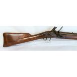 Antique Tower, London, flintlock musket of .75 calibre, approx. 35"/ 89cm barrel, 501/2" /128.