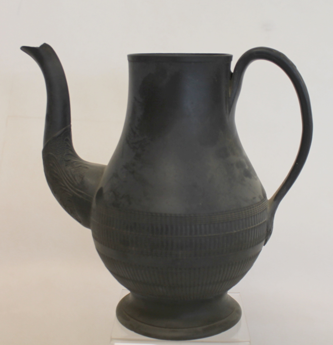 Rare early 19th century Wedgwood black basalt Roman oil lamp & cover, impressed mark, - Image 12 of 24