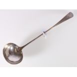 Soup ladle, initialled by James Orr, Greenock c1790, 37cm,