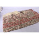 Mid to late 19th Century Paisley shawl, single-sided in wool,