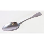 PERTH: Scottish Provincial silver table spoon, initialled DR, marks eagle thrice, RK thrice.