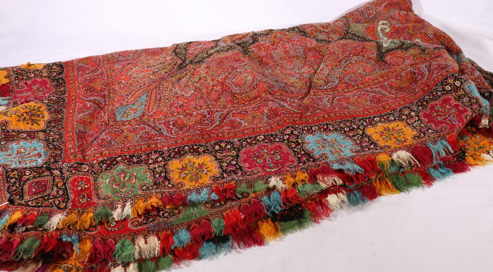 Mid to late 19th Century 'patchwork' Paisley shawl,