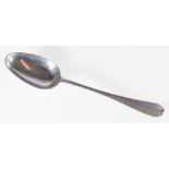 Table spoon with ribbed stem and heel,