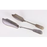 Butter knife of fiddle pattern initialled by Alexander MacLeod, Inverness and another Peter Lambert,