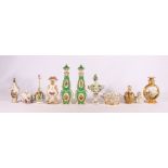 Eleven pieces of Continental porcelain including a Vienna pot pourri jar and cover,