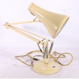 Herbert Terry anglepoise lamp with cream body.