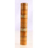 Boxwood spice tower type cylinder box of nine sections,