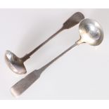 Toddy ladle of fiddle pattern plain by Thomas Stewart,