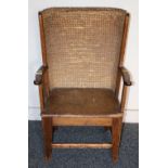 Oak framed child's Orkney chair, 83cm tall.