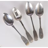 Two dessert spoons of fiddle pattern,