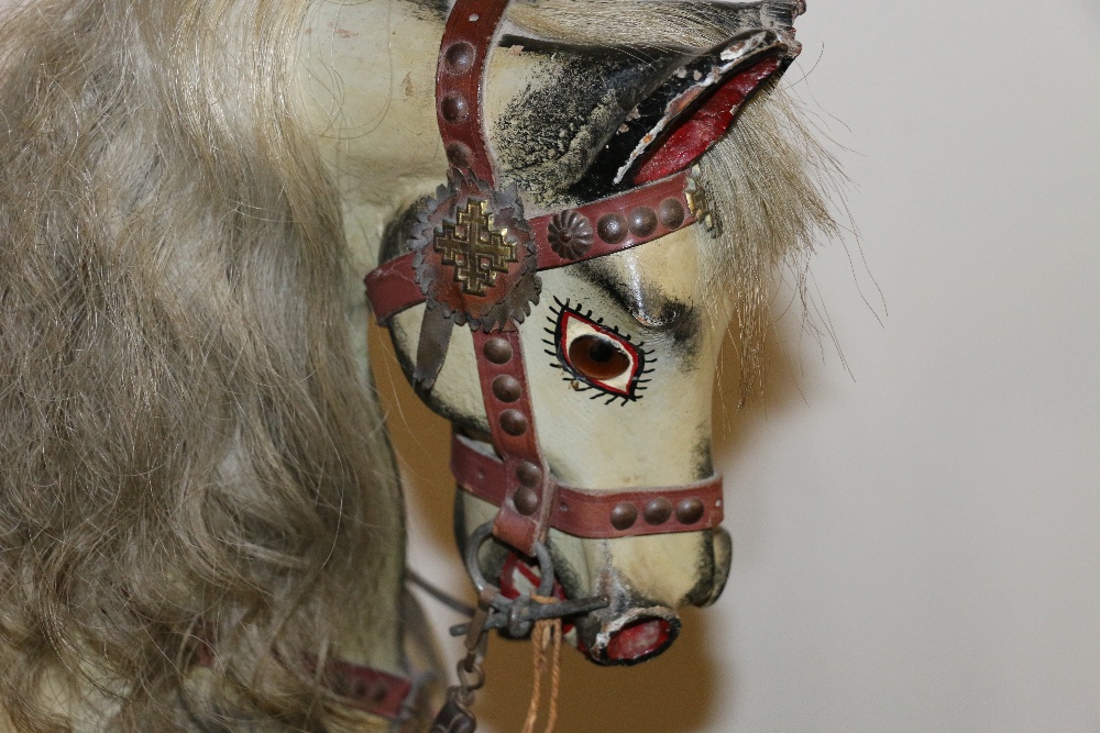 Victorian handpainted rocking horse with head tilted to right hand side, - Image 2 of 3