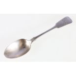 Victorian silver teaspoon, Edinburgh 1846 maker J Law.