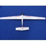 A large scale radio controlled model glider, white, D6103,