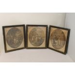 Set of eleven engravings "Months of the Year" (incomplete) after originals by W.