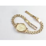 Lady's Rotary 9ct gold watch.
