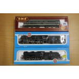 Three Airfix OO gauge locomotives including 54101-9 diesel locomotive BR D5531 green,