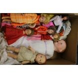 Armand Marseille of Germany bisque headed sleepy eye doll 351/4k, Sindy and other dolls.