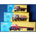 Corgi Classics. (3) 09701 ERF 8 wheeler, 16401 Scammell Highwayman & 33 ft.