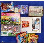 Six various games and figures etc. Also small collection of various annuals.