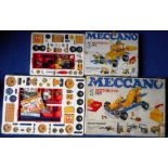 Meccano. (2). Motorised sets No. 3 and No 5. Both in good condition. Not known if complete.