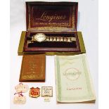 Gent's Longines gold bracelet watch for the American market, ref. 22LS, no.