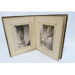 Late 19th century small photograph album of a trip to the Holy Land and North Africa taken by and