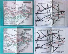 Pair of c1927 'Stingemore' London Underground MAPS, these being the less-common paper issues.