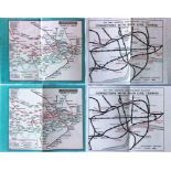 Pair of c1927 'Stingemore' London Underground MAPS, these being the less-common paper issues.