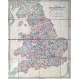 1836 "Smith's MAP of England & Wales, containing the whole of the Turnpike Roads, Rivers &