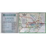 1911 London Underground POCKET MAP printed by Johnson, Riddle & Co Ltd. This edition shows the 3