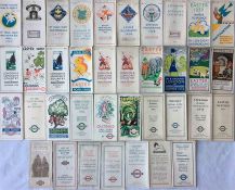 Quantity (30) of Underground Group & London Transport HOLIDAY LEAFLETS (Easter, Christmas etc) dated