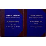 Bound volumes of London Transport TRAFFIC CIRCULARS for Country Buses & Coaches for the years 1947