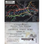 1908 London Underground POSTCARD MAP produced by Waterlow & Sons. Said to be the first publication