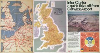 Selection of British Railways double-royal POSTERS comprising 1950 "International Connections" by