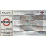 1924/5 London Underground MAP of the Electric Railways of London "What to see and how to travel".