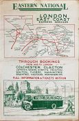 1930s Eastern National double-crown (20" x 30" - 51cm x 36cm) POSTER 'London East Coast Express