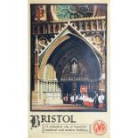 c1933 Great Western Railway (GWR) double-royal POSTER 'Bristol' by Claude Buckle (1905-1973).