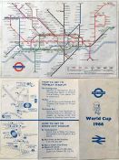 Special edition of the 1966 London Underground POCKET DIAGRAMMATIC MAP, a paper version produced for