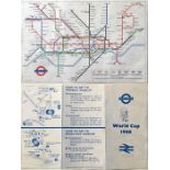 Special edition of the 1966 London Underground POCKET DIAGRAMMATIC MAP, a paper version produced for