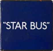 London Transport bus stop enamel E-PLATE "Star Bus" with the blue background used for limited-stop